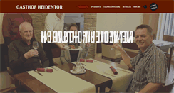Desktop Screenshot of gasthof-heidentor.at